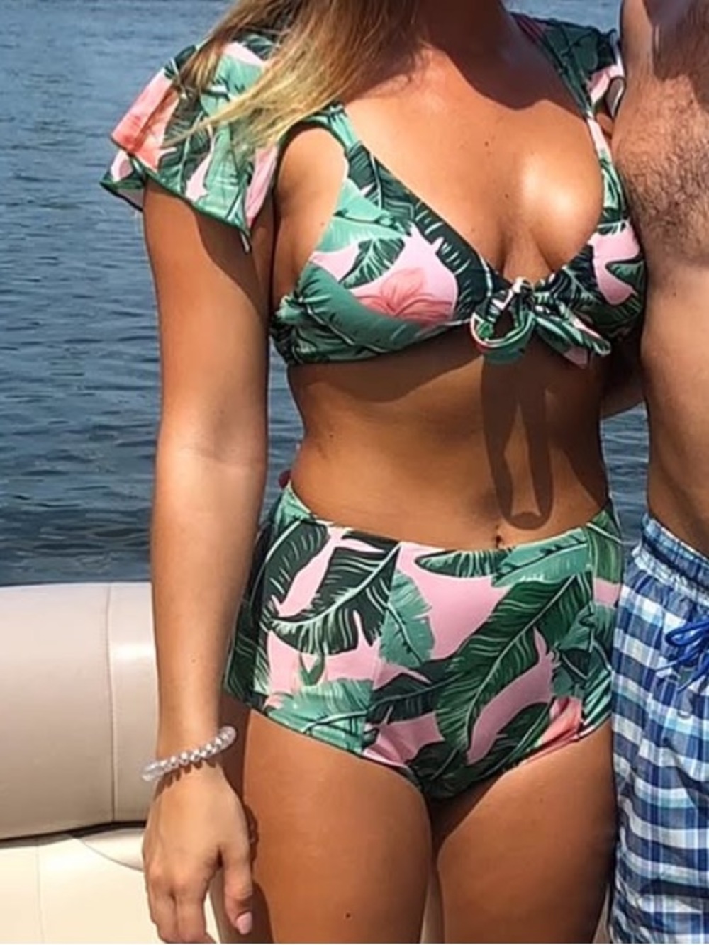 Show Me Your MuMu x Barbie Flutter Sleeve Bikini Set